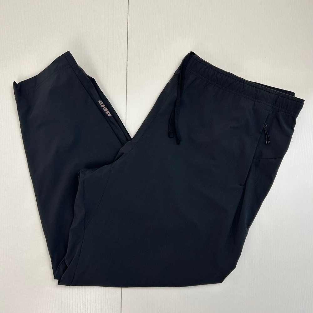 REI Co-op Active Pants Mens XL Short Black Nylon Hiking Joggers Gorpcore 27" In.